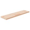 vidaXL Shelf Board 80x20x2.5 cm Untreated Solid Wood Oak