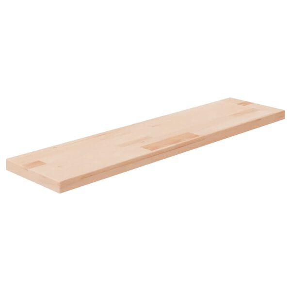 vidaXL Shelf Board 80x20x2.5 cm Untreated Solid Wood Oak