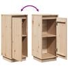 vidaXL Sideboards 2 pcs 31.5x34x75 cm Solid Wood Pine