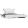 vidaXL Bed Frame without Mattress White 135x190 cm Double Solid Wood Pine