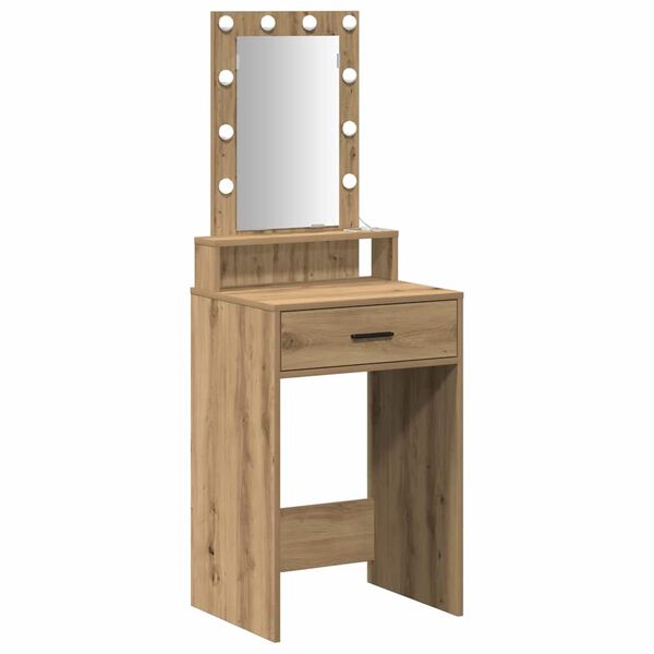 vidaXL Dressing Table Brown 50 x 41 x 140 cm Engineered Wood