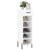 vidaXL Shoe Cabinet White 30x35x105 cm Engineered Wood