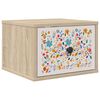 vidaXL Wall-mounted Bedside Cabinet MAINZ Sonoma Oak 36 x 33 x 25 cm