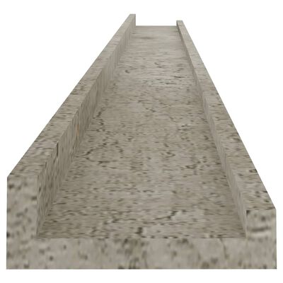 vidaXL Wall Shelves 4 pcs Concrete Grey 115x9x3 cm