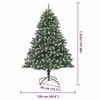 vidaXL Artificial Christmas Tree with 300 LEDs with Stand Green 180 cm