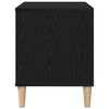 vidaXL Record Cabinet Black Oak 100 x 38 x 48 cm Engineered Wood