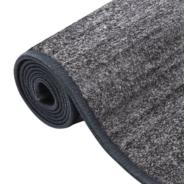 vidaXL Carpet Runner Anthracite 100x300 cm Anti Slip