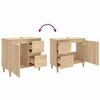 vidaXL Bathroom Cabinet Sonoma Oak 65x33x60 cm Engineered Wood