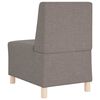 vidaXL Modular Sofa Unit Armless 2 pcs Taupe 55 x 74 x 82 cm Fabric