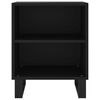vidaXL Bedside Cabinet Black 40x30x50 cm Engineered Wood