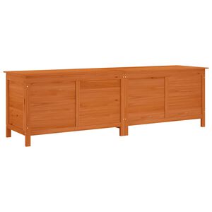 vidaXL Garden Storage Box Brown 198,5x50x56,5 cm Solid Wood Fir