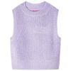 Kids' Sweater Vest Knitted Light Lilac 104