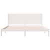 vidaXL Extra Long Bed Frame without Mattress White 180x210 cm Solid Wood