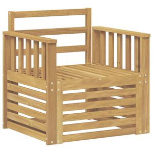 vidaXL 2 Piece Outdoor Sofa Set Solid Acacia Wood White
