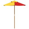 vidaXL Garden Umbrella for Kids with Wooden Pole &Oslash;120x140 cm