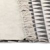 vidaXL Kilim Rug Cotton 120x180 cm with Pattern Black/White