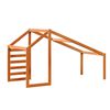 vidaXL Kids' Bed Roof Wax Brown 198x87x113 cm Solid Wood Pine