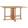 vidaXL Garden Dining Table | Teak | Teak hardwood | 110x110x75 cm | Foldable