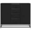 vidaXL Sideboard Black 92x35x76 cm Engineered Wood