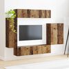 vidaXL TV Wall Cabinet Set Wall-mounted 6 pcs Old Wood