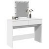 vidaXL Dressing Table with LED White 100x40x130 cm