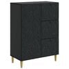 vidaXL Sideboard Black 66 x 34.5 x 90 cm Engineered Wood