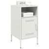 vidaXL Bedside Cabinets 2 pcs White 36x39x68 cm Steel