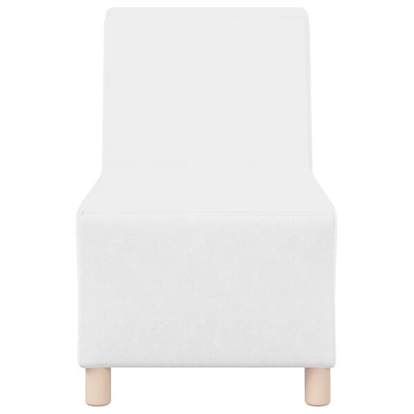 vidaXL Modular Sofa Unit Armless White 55 x 74 x 82 cm Faux Leather