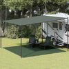 vidaXL Tent Carpet 400x400 cm Dark Green HDPE