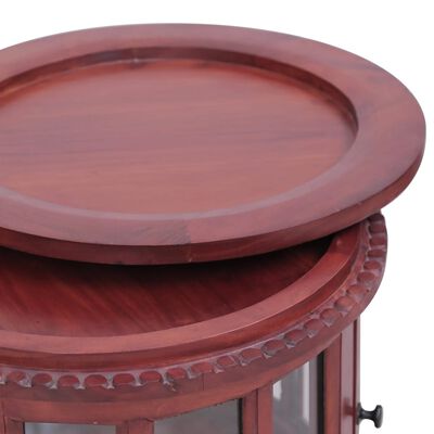 vidaXL Vitrine Cabinet Brown 50x50x76 cm Solid Mahogany Wood