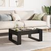 vidaXL Coffee Table with Infinity LED Black 70x53x30 cm