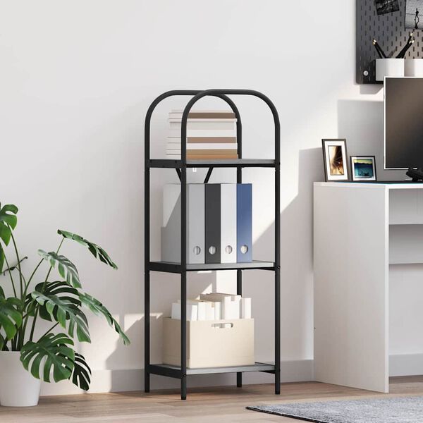 vidaXL Bookshelf Grey Sonoma 40 x 30 x 109 cm Engineered wood