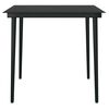 vidaXL 3 Piece Garden Dining Set Black