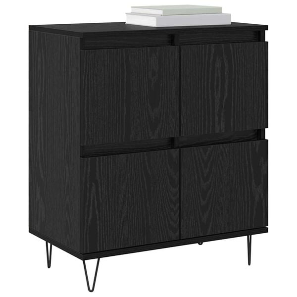 vidaXL Sideboard Black Oak 60 x 35 x 70 cm