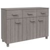 vidaXL Sideboard | Light grey | Solid pine wood | Medium | Sideboard