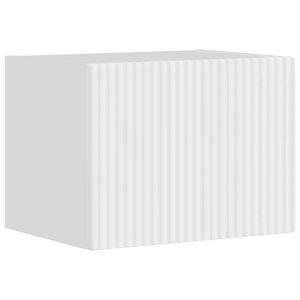 vidaXL TV Wall Cabinet 39 x 31 x 29.5 cm Gloss White Engineered Wood