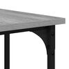vidaXL Desk Grey Sonoma 139x139x75 cm Engineered Wood