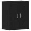 vidaXL Shoe Cabinet Black Oak 60 x 35 x 70 cm Engineered Wood