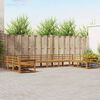 vidaXL Outdoor Sofa Set 10 pcs Natural Solid Acacia Wood