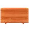 vidaXL Garden Planter Wax Brown 90x40x49.5 cm Solid Wood Pine