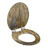 SCH&Uuml;TTE Toilet Seat Solid Wood MDF Brown