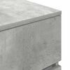 vidaXL Bedside Cabinet Concrete Grey 39x35x65 cm Engineered Wood
