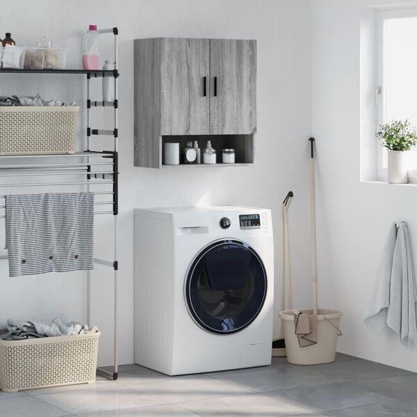 vidaXL Wall Cabinet Grey Sonoma 60x31x70 cm Engineered Wood