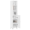 vidaXL Highboard White 34.5x34x180 cm Engineered Wood