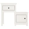 vidaXL Bedside Cabinet 2 pcs White 79.5x38x65.5 cm Solid Wood Pine