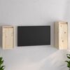 vidaXL TV Cabinets 2 pcs Solid Wood Pine