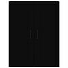 vidaXL Hanging Wall Cabinet Black 69.5x32.5x90 cm