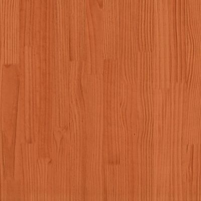 vidaXL Bed Frame with Headboard Wax Brown 150x200 cm King Size Solid Wood Pine