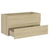 vidaXL Bathroom Furniture Set Sonoma Oak Engineered Wood