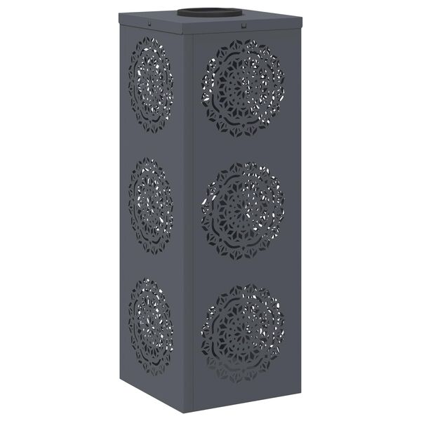 vidaXL Solar LED Pathway Light 2 pcs Anthracite Cold Rolled Steel